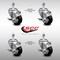 Service Caster 3 Inch SS Black Polyurethane Wheel Swivel 1/2 Inch Threaded Stem Caster Set Brake SCC-SSTS20S314-PPUB-BLK-TLB-121315-4 - alternate 3